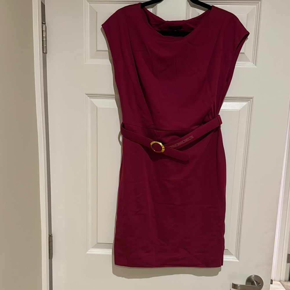 Escada Burgundy Dress